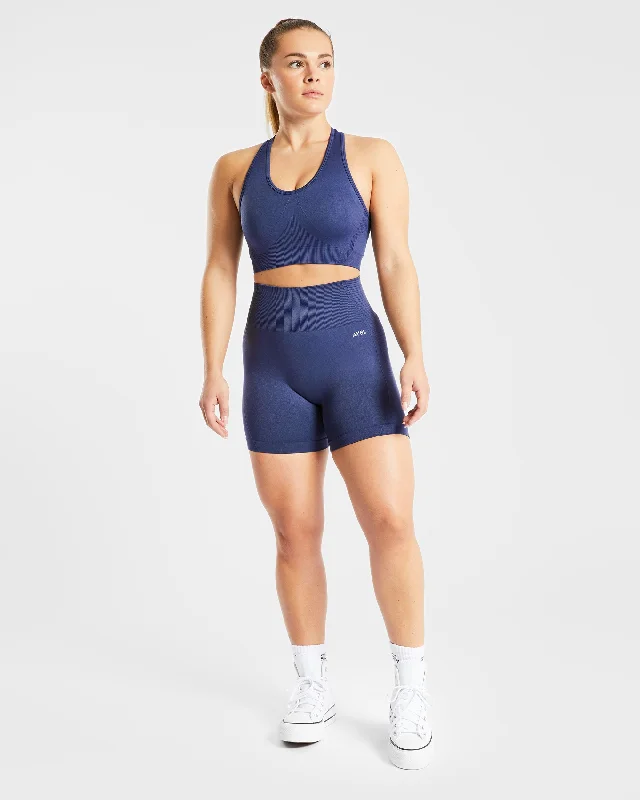 Balance V2 Seamless Shorts - Navy Blue