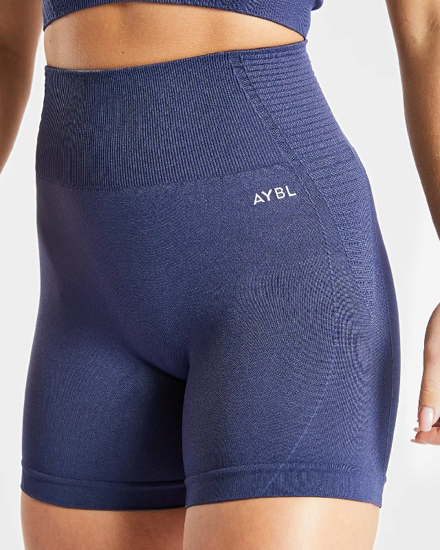 Balance V2 Seamless Shorts - Navy Blue