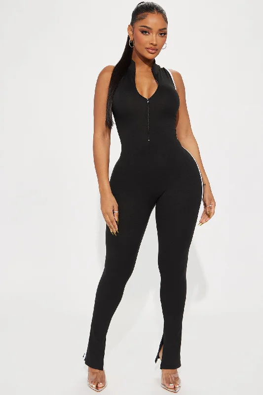 Big Hit Off Jumpsuit - Black