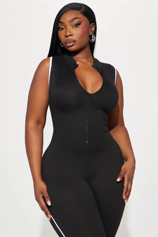 Big Hit Off Jumpsuit - Black