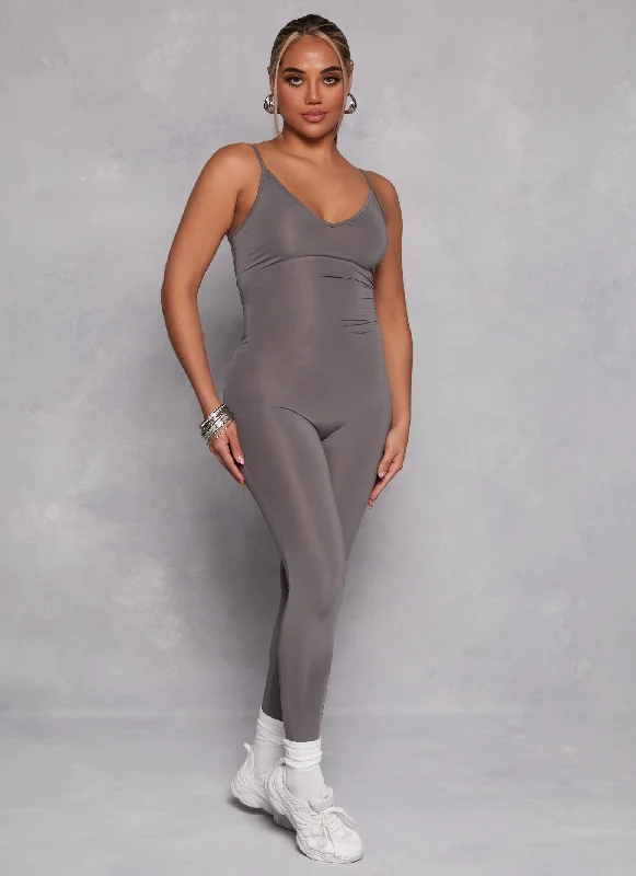 Seamless V Neck Cami Jumpsuit