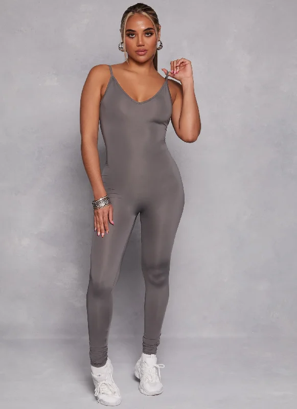 Seamless V Neck Cami Jumpsuit