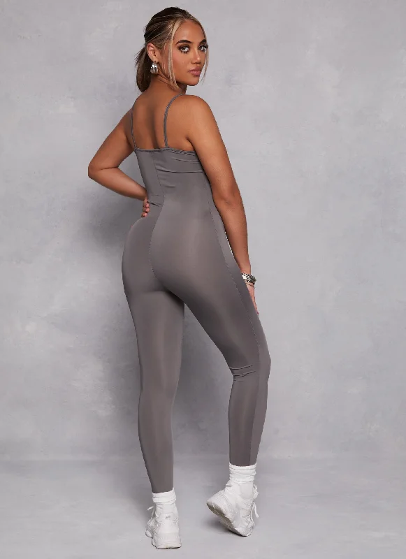 Seamless V Neck Cami Jumpsuit