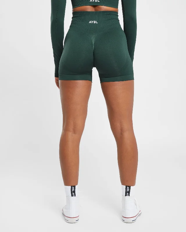 Empower Seamless Shorts - Dark Green