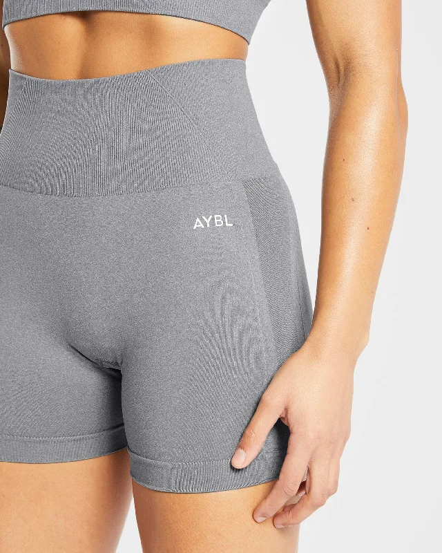 Empower Seamless Shorts - Grey Marl