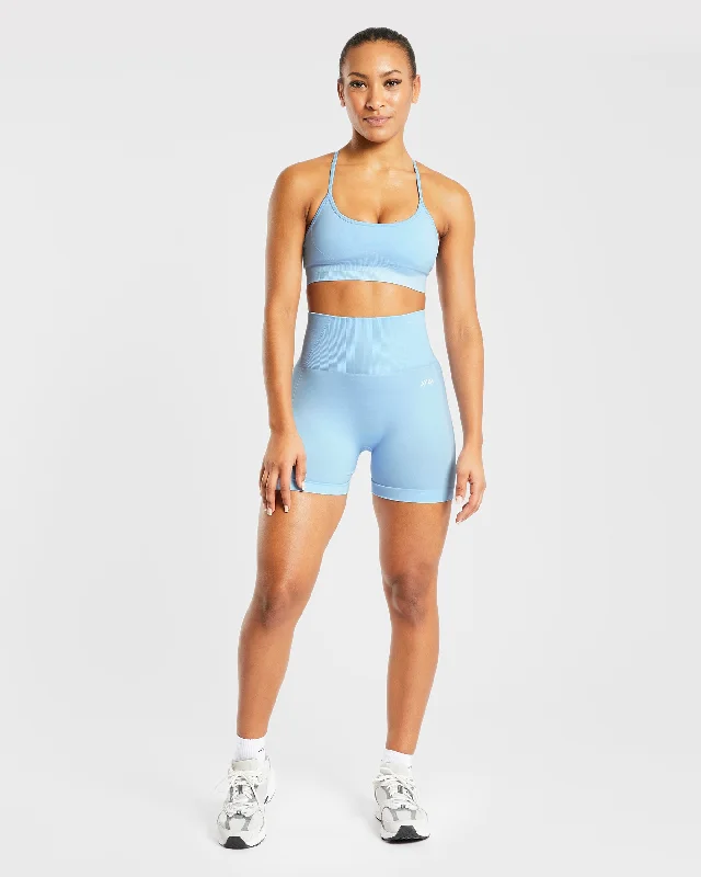 Empower Seamless Shorts - Sky Blue