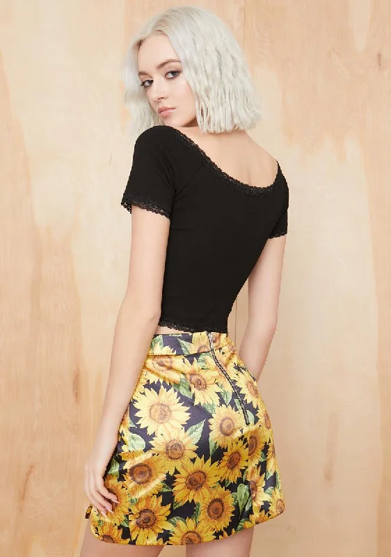 Eternal Sunshine Satin Skirt