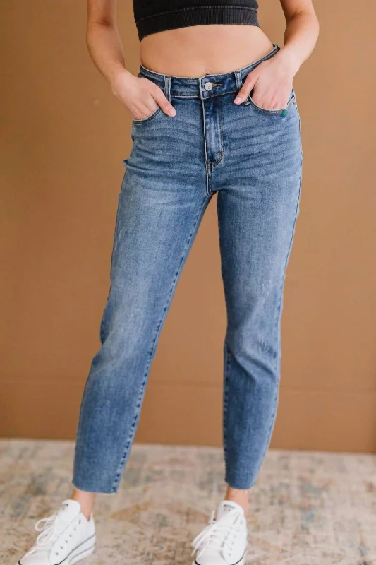 Field Of Sunflowers Embroidered Jeans In Medium Wash