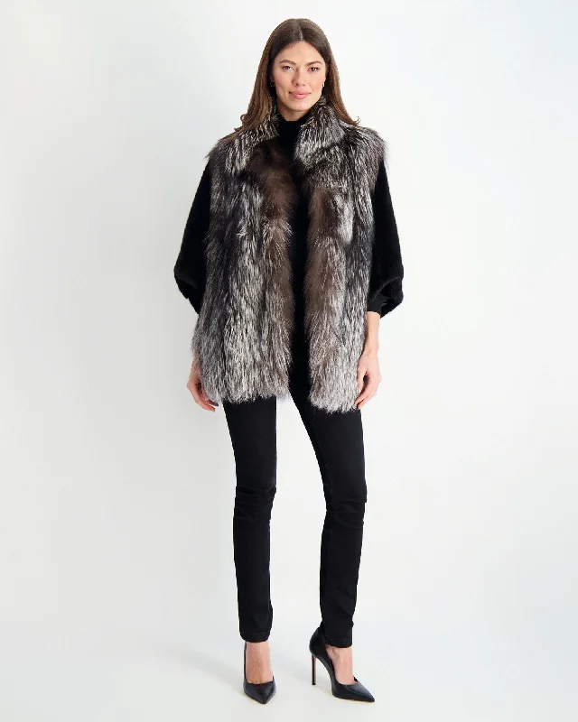 One Size / silver fox/black