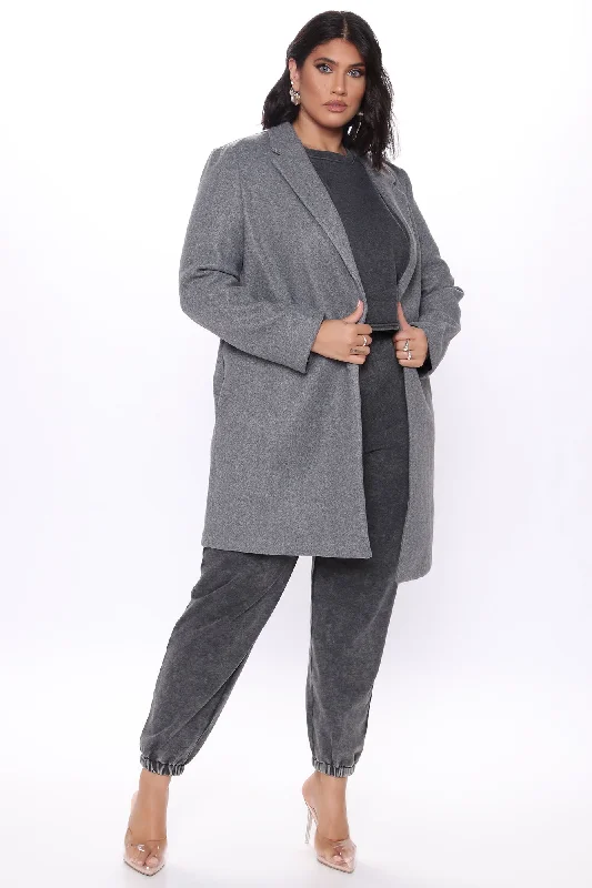 Long Nights Coat - Heather Grey