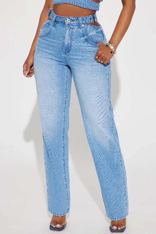 Make Up Your Mind Non Stretch Straight Leg Jean - Medium Wash