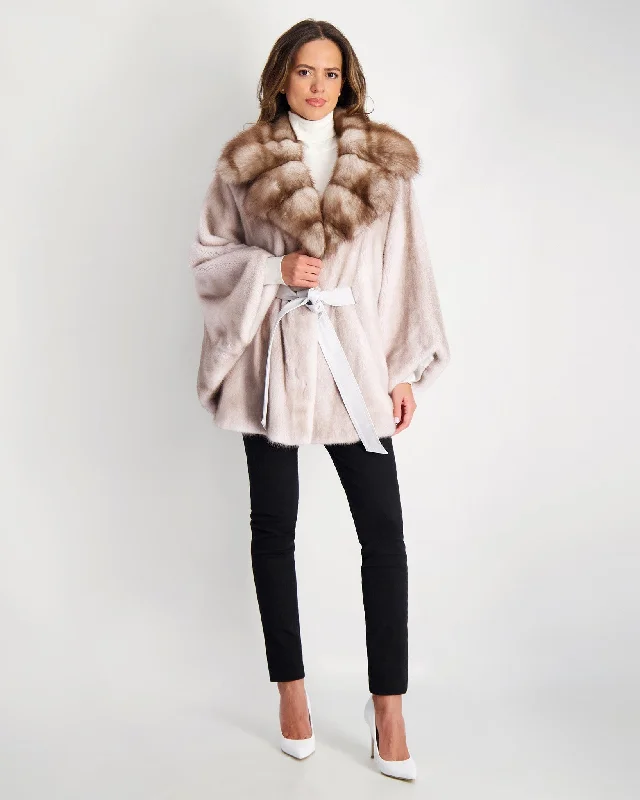 Mink Jacket With Stone Marten Collar