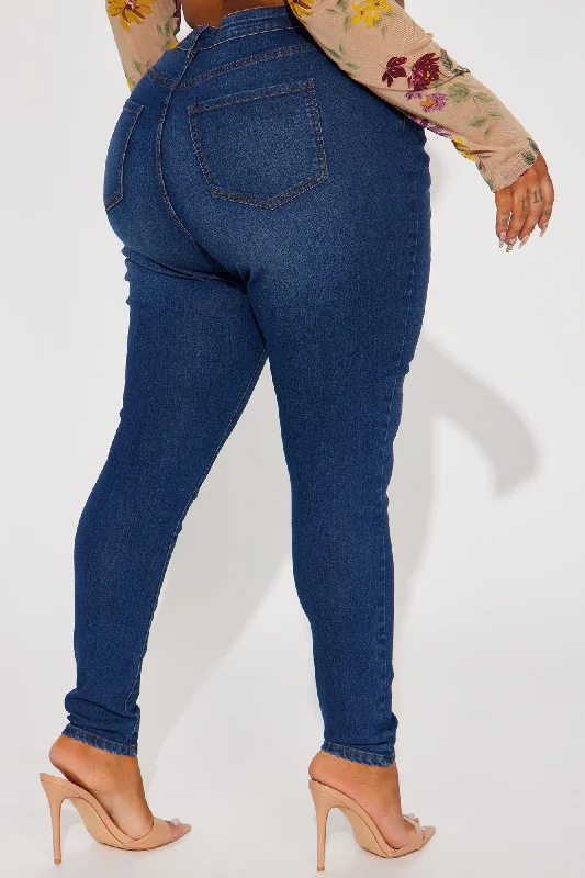 Maya High Rise Stretch Skinny Jeans - Dark Wash