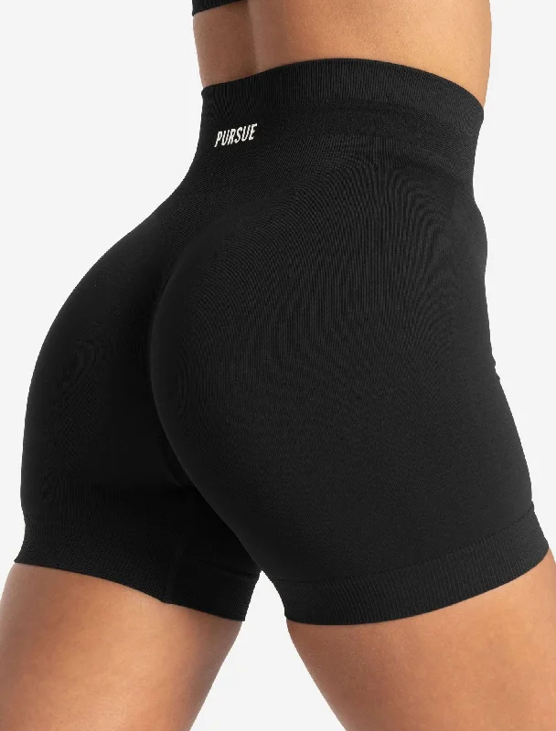 Scrunch Seamless Shorts - Black