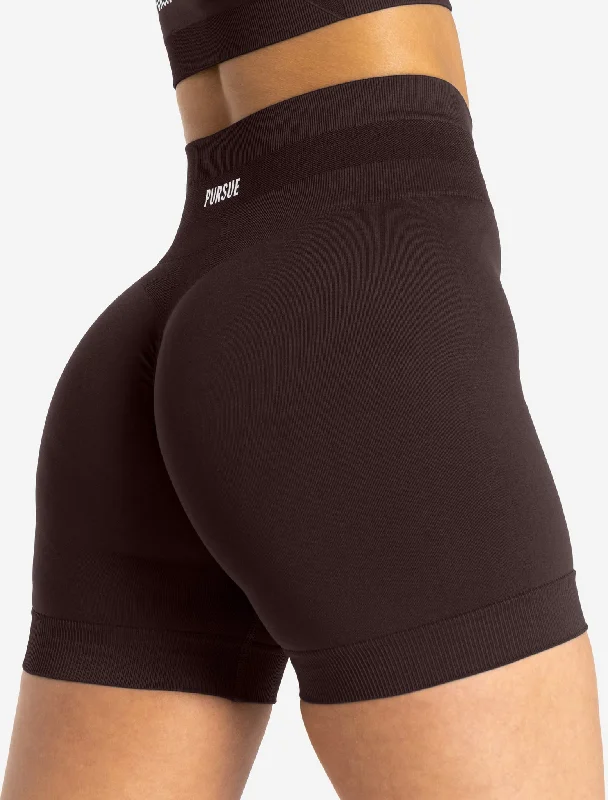 Scrunch Seamless Shorts - Chocolate Plum