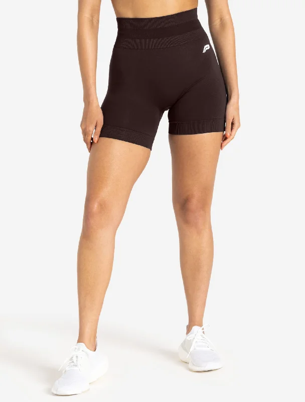 Scrunch Seamless Shorts - Chocolate Plum