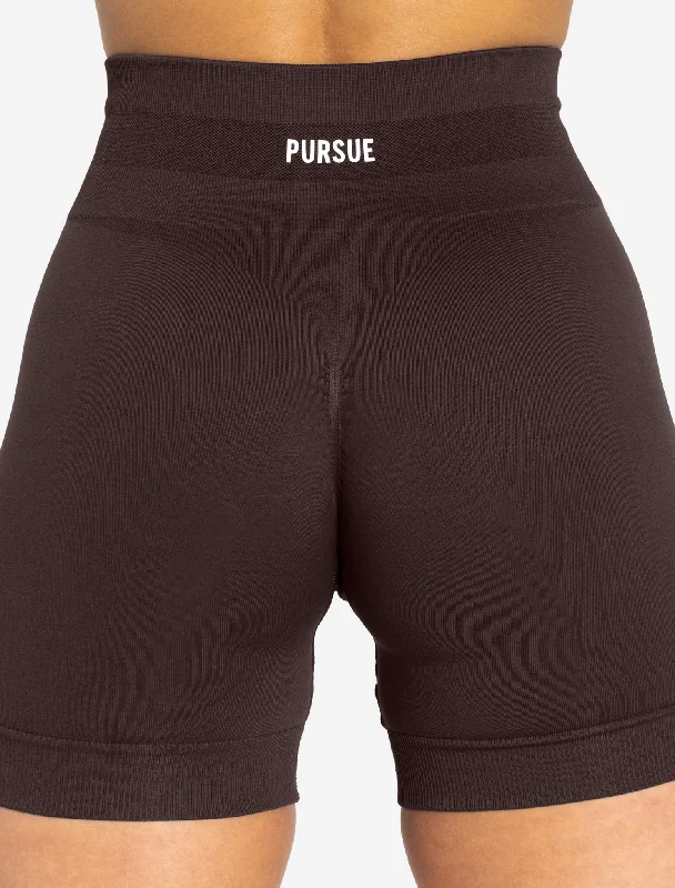 Scrunch Seamless Shorts - Chocolate Plum