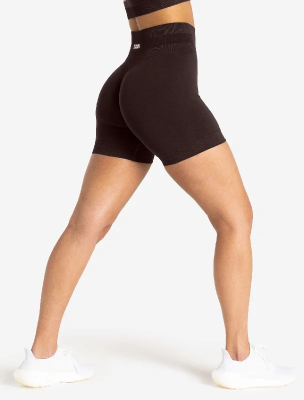 Scrunch Seamless Shorts - Chocolate Plum