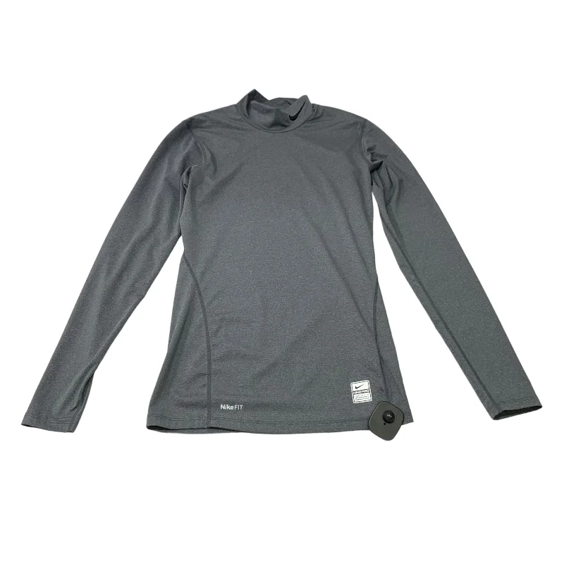 Athletic Top Long Sleeve Collar By Nike Apparel  Size: M