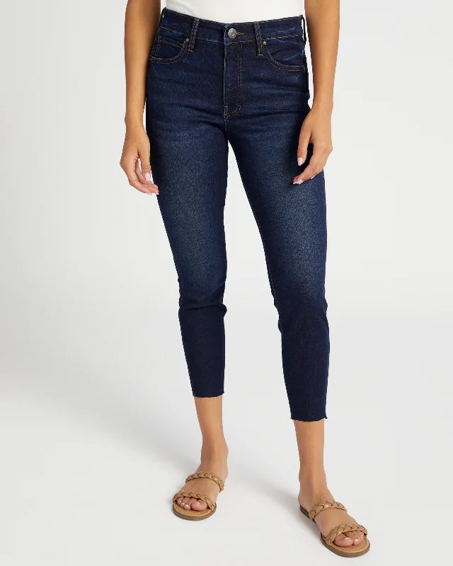 Connie Skinny Jeans with Raw Hem