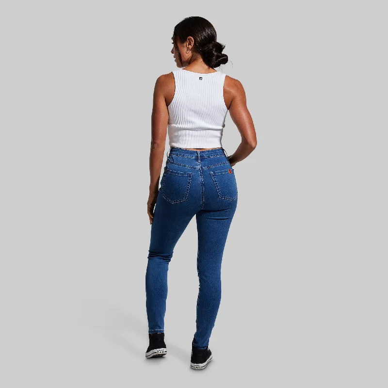 FLEX Stretchy High-Rise Skinny Jean (Mid Wash)