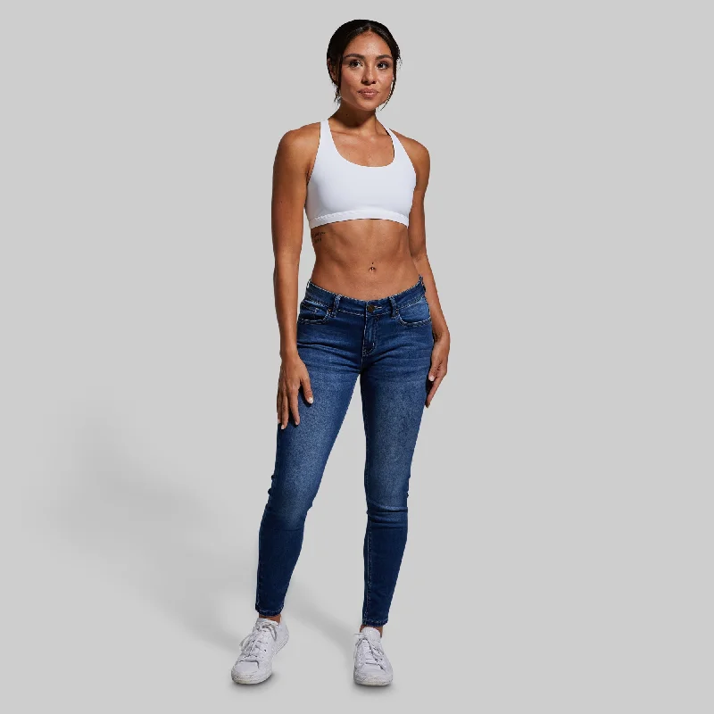 FLEX Stretchy Mid-Rise Skinny Jean (Dark Wash)