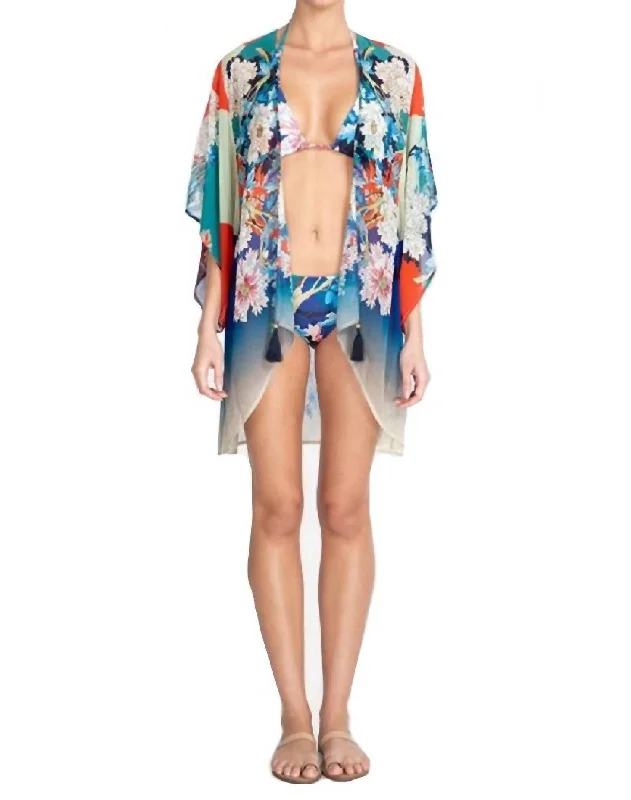 Marritt Short Kimono In Multi