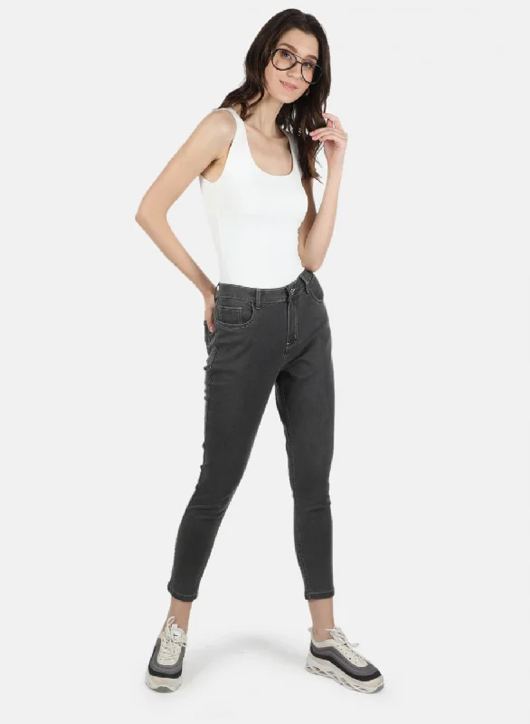 Women Grey Slim Fit Denim