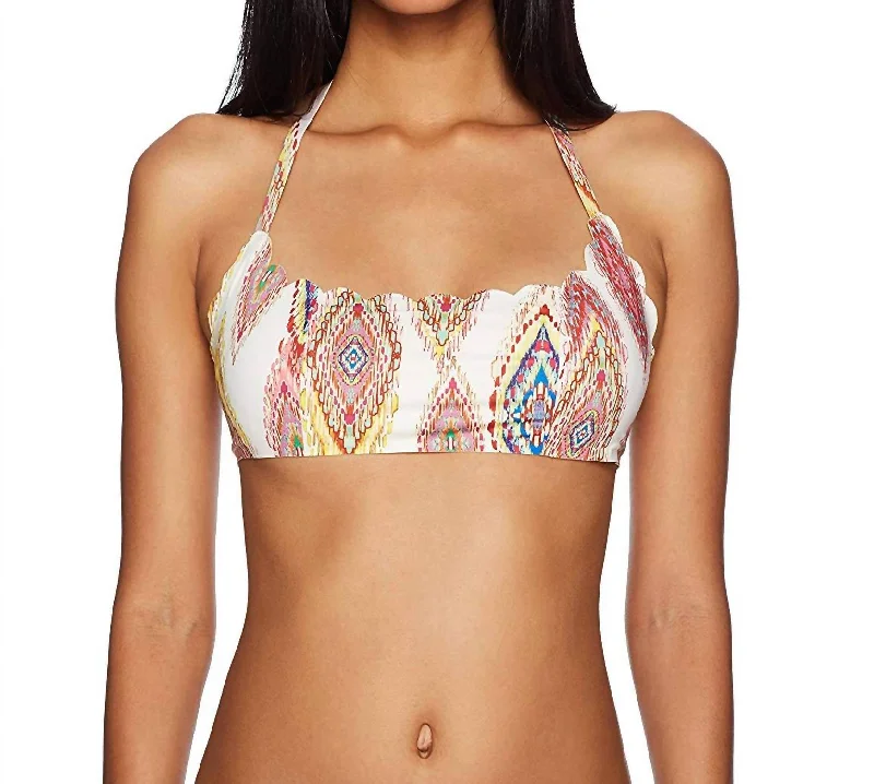 Summer Patara Reversible Seamless Wave Bikini Top In Multi