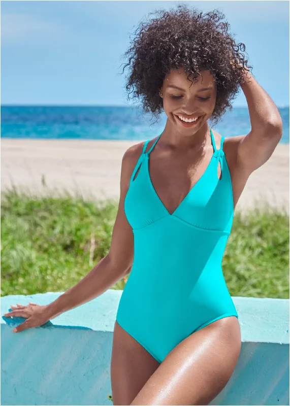 Peek-a-boo one piece - Aqua Reef