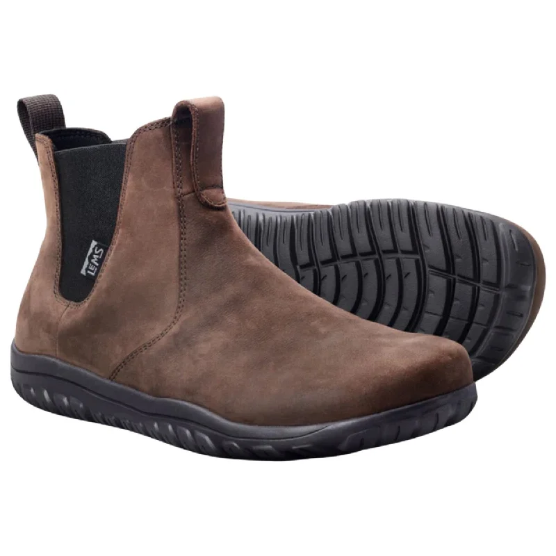 Lems Men's Chelsea Boot Espresso Leather Waterproof