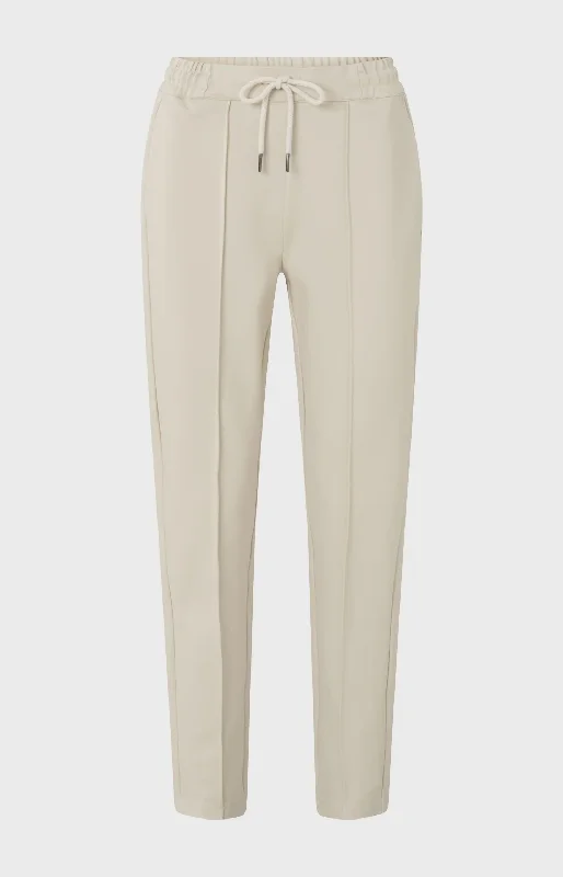 YAYA straight fit peyote beige jogging trousers