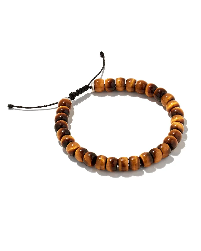 Oxidized Silver Brown Tigers Eye / M