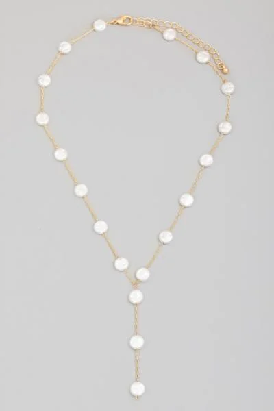 Pearl Lariat Necklace