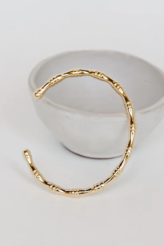 FINAL SALE - Rosie Gold Cuff Bracelet