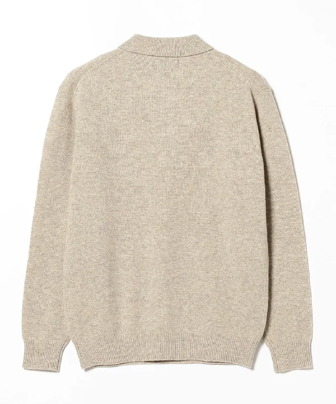 Beams Plus | Knit Polo 9G | Beige