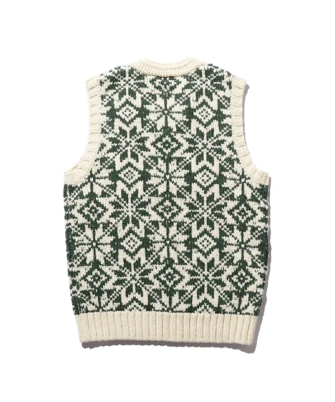 Beams Plus | Snow Pattern Vest 3G | Green