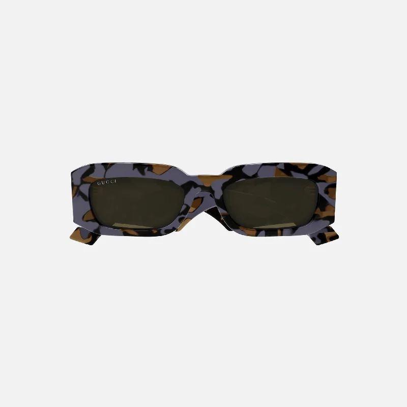 Gucci Acetate Oval Frames - Purple Camo