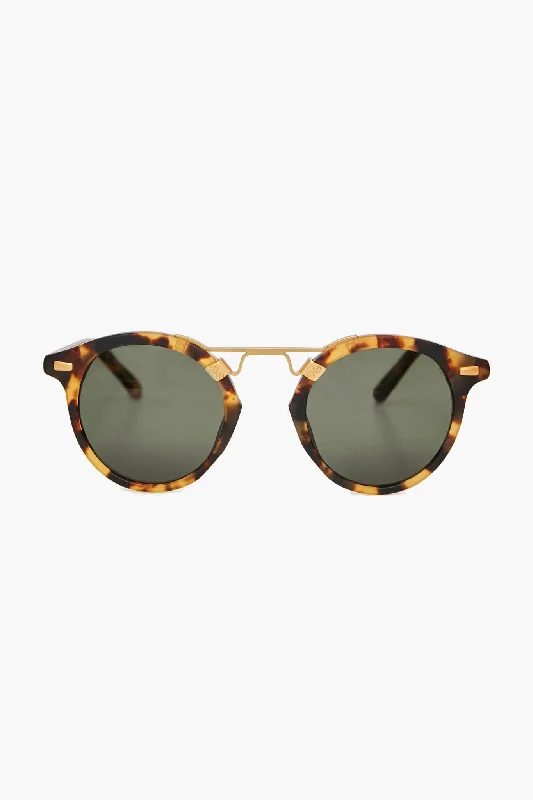 Matte Tokyo Tortoise Polarized 24K St Louis Sunglasses