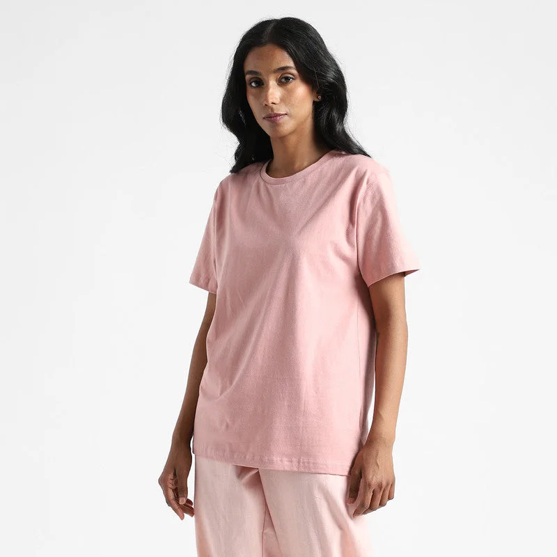 Organic Cotton T-Shirt for Women | Natural Dyed | Earth Pink