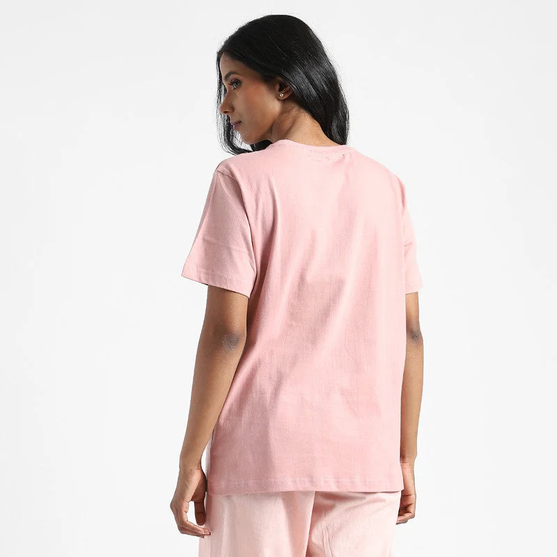 Organic Cotton T-Shirt for Women | Natural Dyed | Earth Pink