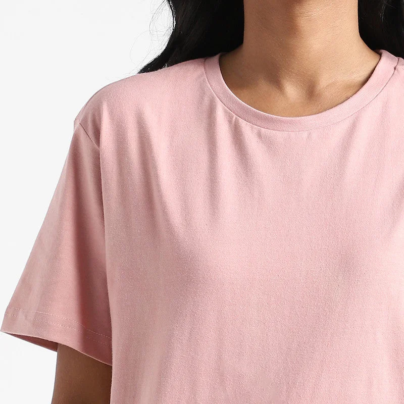 Organic Cotton T-Shirt for Women | Natural Dyed | Earth Pink