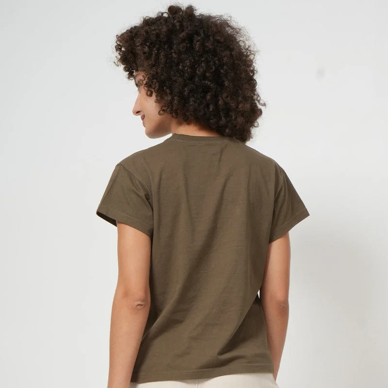 Organic Cotton Jogger Set Women | Olive | T-Shirt & Joggers