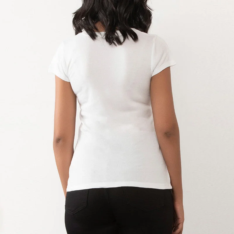 Modal Scoop Neck Top | Pearl White