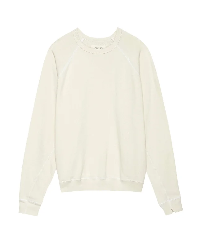 The Men's College Sweatshirt. -- WASHED WHITE