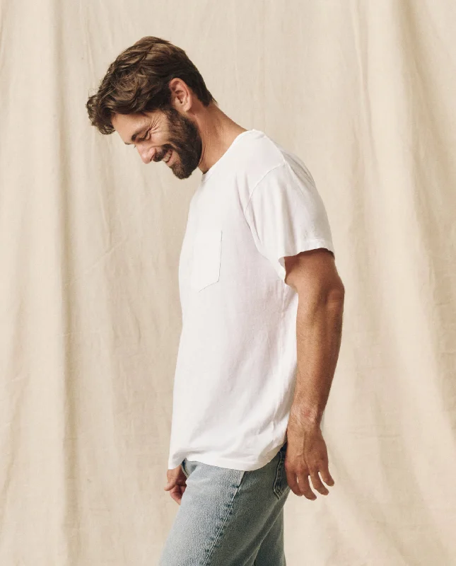 The Men's Pocket Tee. -- True White