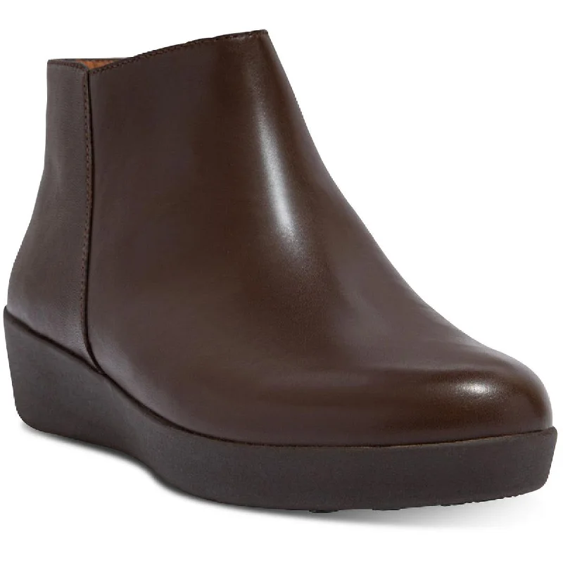 Sumi Womens Leather Ankle Booties