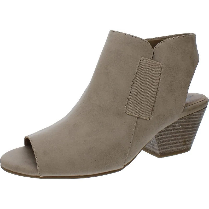 Daph Womens Peep Toe Ankle Booties