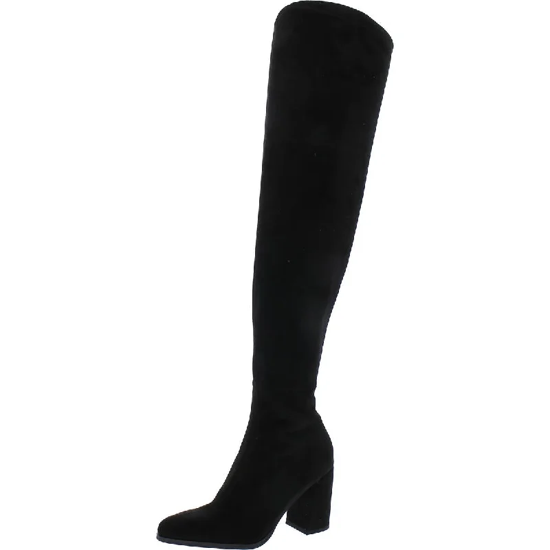 Womens Faux Suede Lifestyle Knee-High Boots