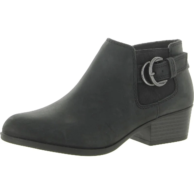 Womens Leather Ankle Booties